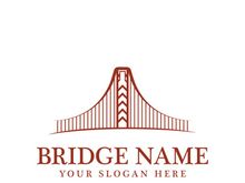 Bridge logo icon design and business symbol template