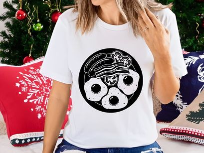 Classic Hearty Breakfast with Eggs, Bacon, and Sausages