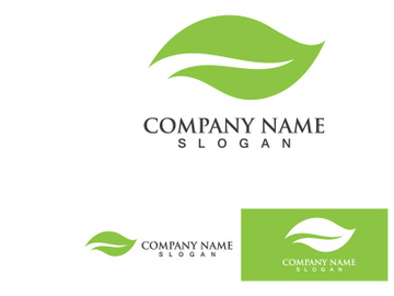 Green Leaf Tree Nature Logo Vector Template 9 preview picture