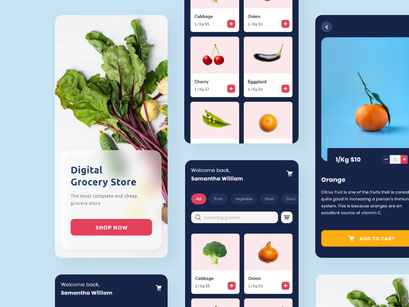 Grocery Design App UI Kit