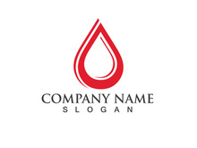 Blood drop donor vector icon