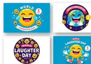 12 World Laughter Day Illustration