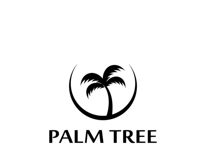 Unique and modern arabian palm tree logo design.