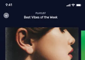 Music IOS UI Kit dark
