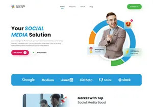Social Media Service Webpage