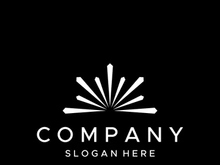 Colorful fireworks splash abstract logo design