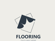 Elegant Tile Flooring Logo Design business store building Template