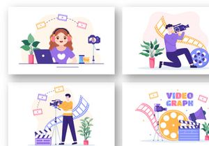8 Videographer Services Illustration