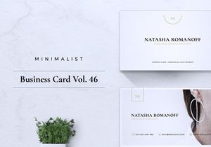 Minimalist Business Card Vol. 46