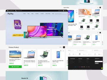 FlyBuy - ecommerce website template preview picture