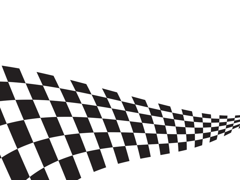 Race flag design illustration