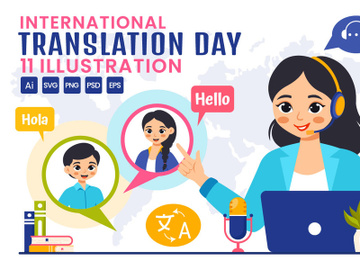 11 International Translation Day Illustration preview picture