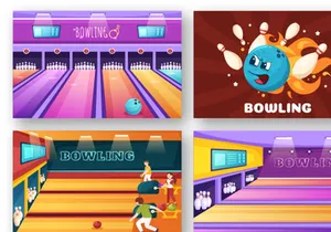 15 Bowling Game Illustration