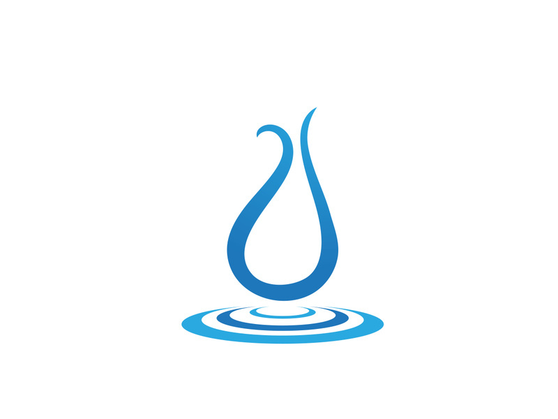 Water drop Logo Template vector illustration design - Vector.