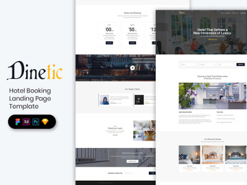 Hotel Booking Landing Page Template preview picture