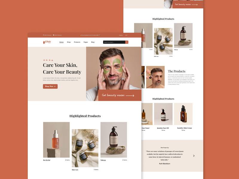 Beauty Product Website