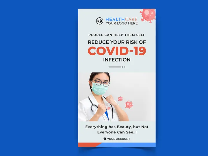 Corona Virus Awareness Social Media Post Template