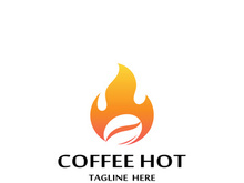 Premium coffee bean logo design.