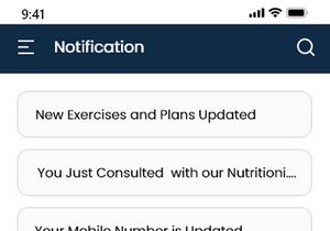 Free UI Kit Health Self Trainer Gym and Fitness App