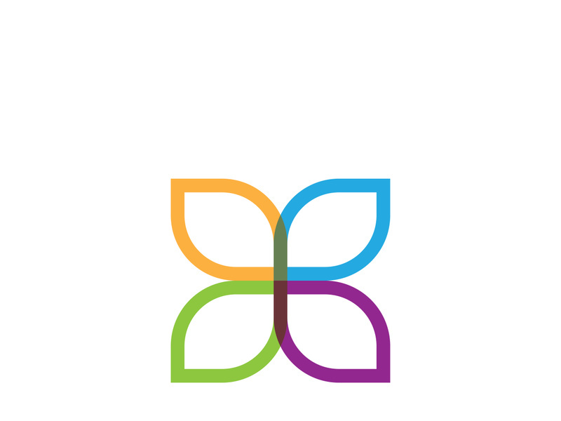 Green leaf ecology nature element vector icon