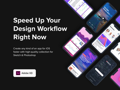 Origin Mobile UI Kit for ADOBE XD