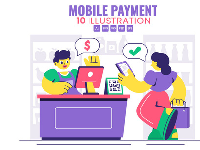 10 Mobile Payment Illustration
