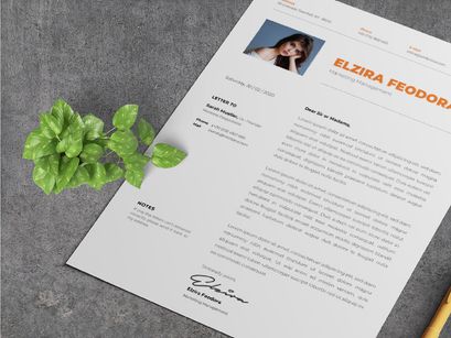 Minimalist CV Resume Template - Marketing Management
