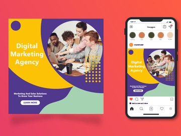 Digital Marketing Agency Instagram Post Template preview picture