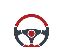 Steering Wheel vector image logo