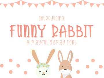 Funny Rabbit A Playful Display Fonts preview picture