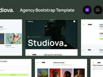 Studiova Bootstrap Website Template preview picture