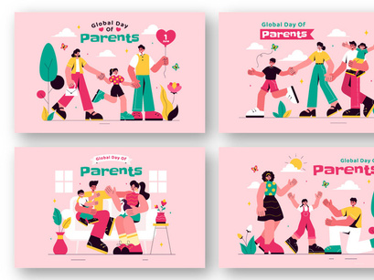 9 Global Day of Parents Illustration