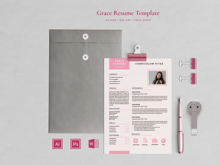 Feminine Resume Sumarni