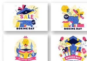 12 Boxing Day Sale Illustration