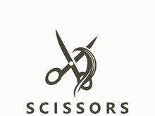 Scissors Logo Design Icon Template. Modern simple design. barbers tools and barbershop. Vector Illustration