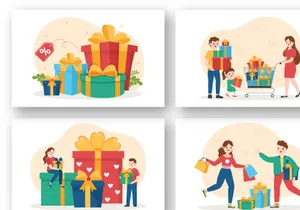 12 Souvenir Shop and Gifts Illustration