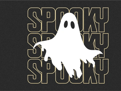 Spooky Ghost - Halloween Display Font