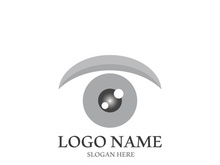 Branding identity corporate eye care vector logo design