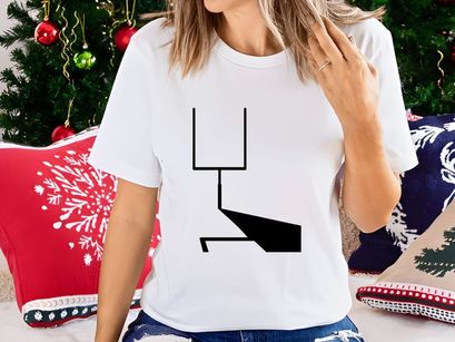 A simple black line drawing of a geometric shape with connected lines and angles