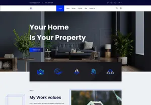Real Estate Website Template Design