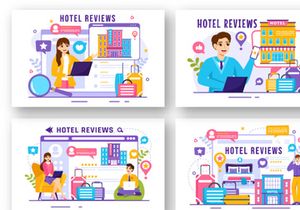 12 Hotel Reviews Illustration