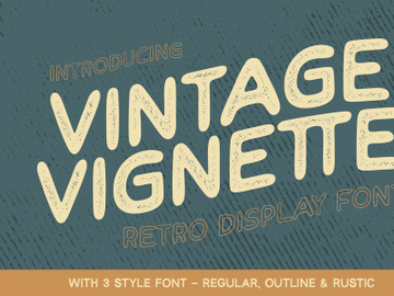Vintage Vignette - Retro Font preview picture