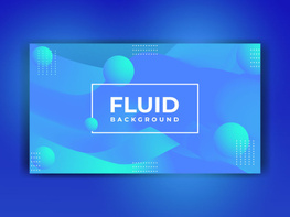Modern Abstract Fluid Background Template preview picture