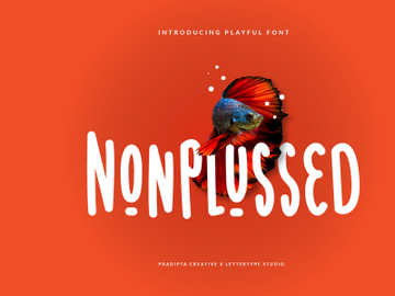 Nonplussed Playful Font preview picture
