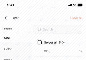 Clothes Shopping App Concept UI kit