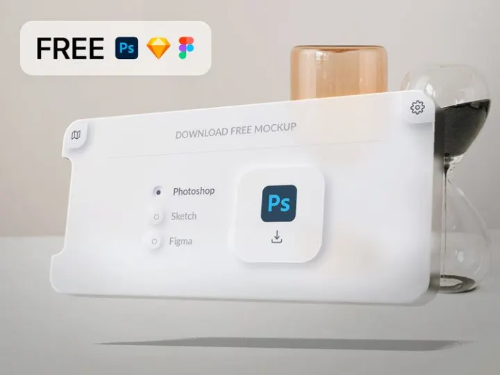 [FREE] Glassmorphism mockup
