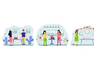 Birthday Flat Illustration