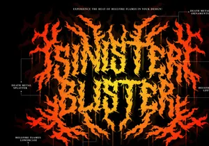 Hellfire Flames | Death Metal Font