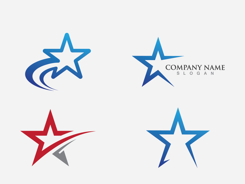 Star logo design template vector