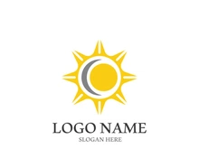 Sun vector illustration icon logo template design